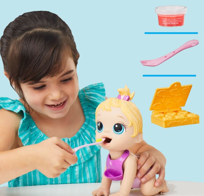 BABY ALIVE B B PAUSE GOURMANDE BLONDE 20 CM POUP ES BARBIE